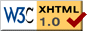 Valid XHTML 1.0